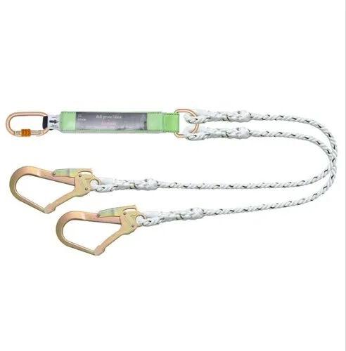 White Karam Shock Absorbing Lanyard, Width : 12 Mm