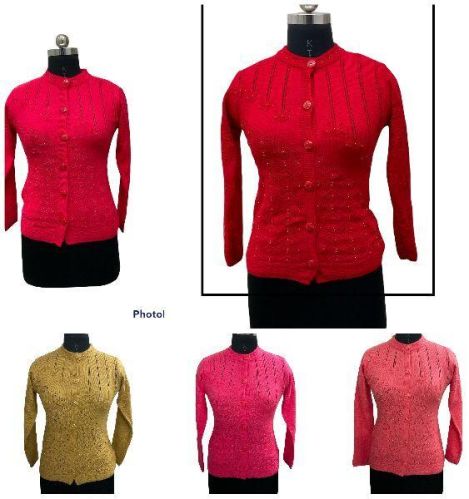 Wool Cardigan Sweaters, For Winter, Gender : Female