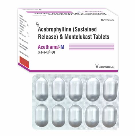 Acebrophylline and Montelukast Tablets