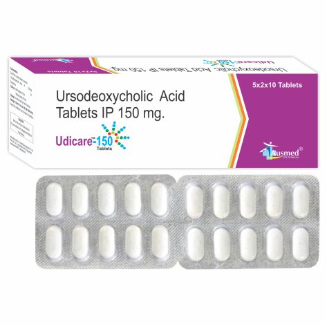 Ursodeoxycholic Acid Tablets, Packaging Type : Strip