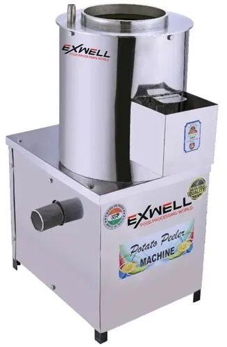 Stainless Steel Potato Peeler Machine, For Commercial, Voltage : 220 V