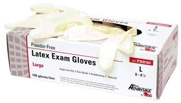 Latex Examination Gloves XL, Packaging Type : natural white, Blue