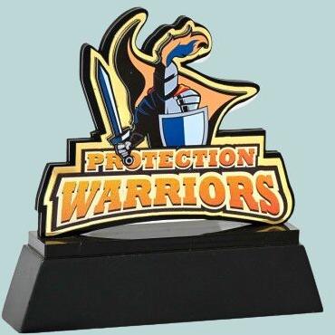 Acrylic Custom Made Warrior Trophy