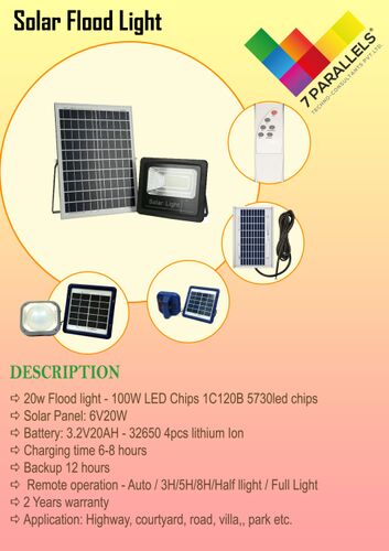 Solar Flood Light, Certification : CE