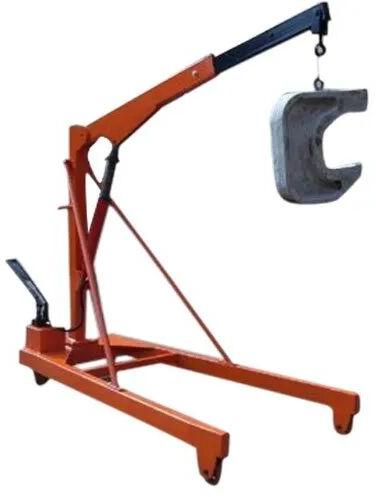 Electric Hydraulic Floor Crane, Color : Red