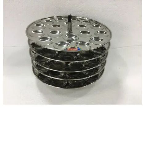 Silver Stainless Steel Mini Idli Stand