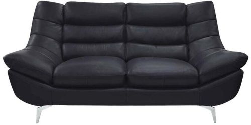 Curved 2 Seater Leatherette Sofa, Color : Purple