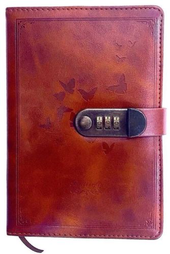 Brown Lockable Diary