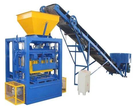 Achieve Hydraulic Blue Automatic Concrete Block Making Machine, Capacity : 1000 Blocks/hour