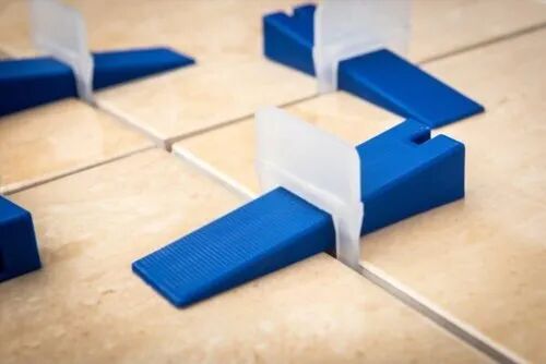 Blue White Plastic Tile Leveler, Size : 4mm