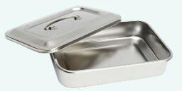 Instrument Tray With Lid (Cover), Size : 8” X 6”, 9” X 6”, 10” X 8”, 11” X 7”, 11” X 9”