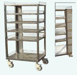 SS Laproscopy Endoscopy Equipment Trolley
