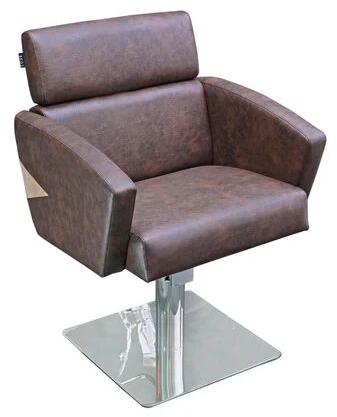 Stainless Steel Synthetic Leather Half Cut Chair, For Professional