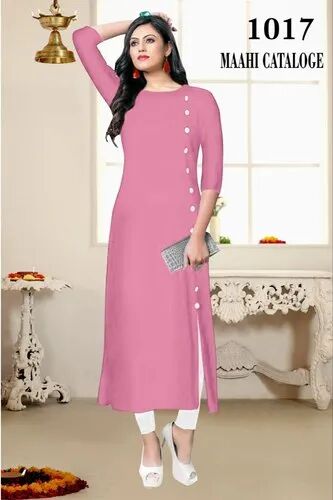 Full Sleeve Rayon Kurti, Occasion : Casual Wear