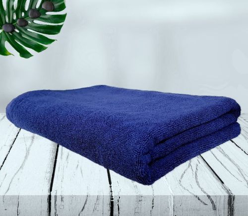 Rekhas Premium Super Absorbent Dark Blue Colour Cotton Bath Towel