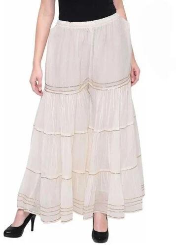 6 Colors Rayon Palazzo Pants, Pattern : Printed