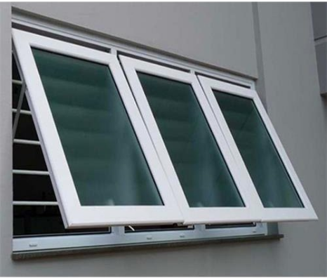 White Plain UPVC Top Hung Window, Size : Standard
