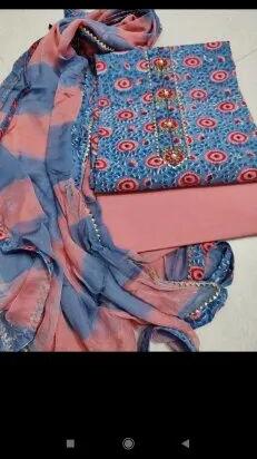 Cotton Gota Patti Suit, Occasion : Casual Wear