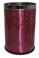 Portable SS Dustbin, Color : Pink