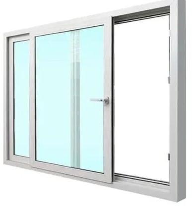 UPVC Sliding Window, Frame Color : White