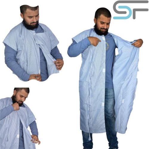 Full Sleeve Cotton Plain Patient Gown, For Hospital Use, Size : M, Xl, Xxl