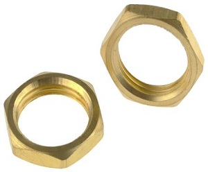 Hexagonal Brass Lock Nut, For Hardware Fitting, Feature : Rust Proof, Fine Finishing, Durable, Rust Proof