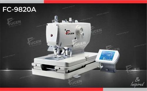 Computer Controlled High Speed Eyelet Button Hole Sewing Machine