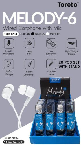 White Toreto Mobile Ear Phone