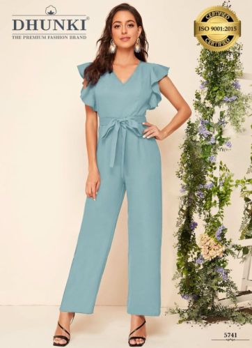 Ajanta Ladies Designer Jumpsuit, For Garments, Outsole Material : Strachable Fabric