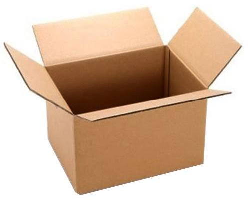 Craft Paper Plain Corrugated Boxes, For Goods Packaging, Food Packaging, Size : 14x14x7inch, 12x12x6inch