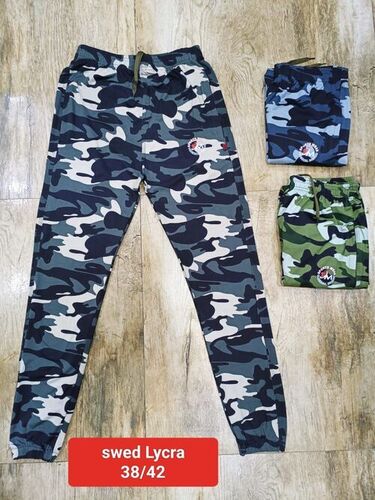 Taiwan Lycra Army Print Lower, Gender : Men