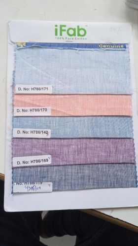 Multicolor Plain Cotton Mill Made Canvas Fabric, For Garments, Size : Multisizes