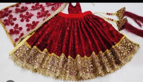 Designer Handwork Mata Rani Lehenga Patka, Feature : Stitched