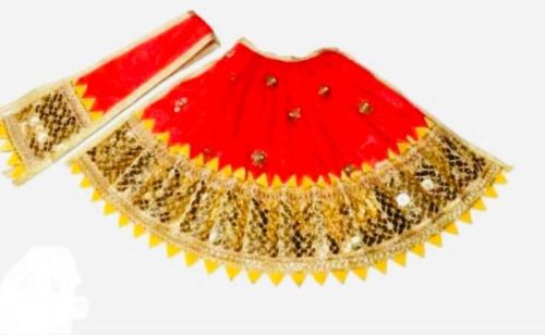 Designer Mata Rani Red Lehenga, Feature : Stitched