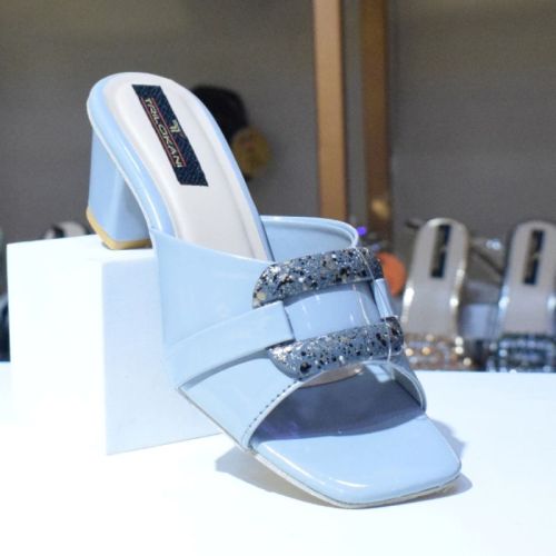 Plain Ladies Heel Slipper Patent, Occasion : Party Wear