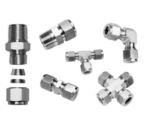 Plain Pneumatic Stainless Steel Ferrule Connector