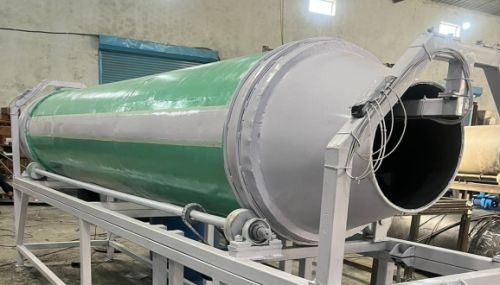 SAS Agrotech Electric 240V Mild Steel Automatic Continuous Flavoring Drum, Capacity : 500-5000 Kg/HR