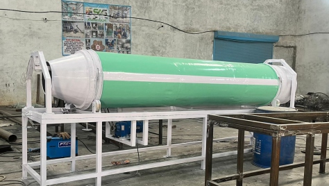 SAS Agrotech 440V Automatic Electric Mild Steel Rotary Dryer, For Industrial, Dryer Capacity : 150 To 1000 Kg