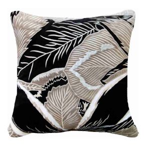 Square Applique Embroidered Floral Cushion Cover, For Sofa, Bed, Chairs, Size : 55*55 Cm