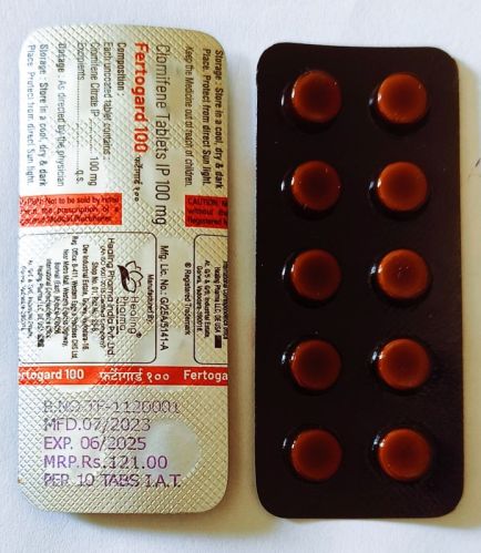 Fertogard 100 Mg Clomifene Tablets, For Health, Grade Standard : Pharm Grade