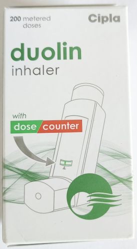 DUOLIN INHALER, For Asthma, Composition : 200 METERED DOSES