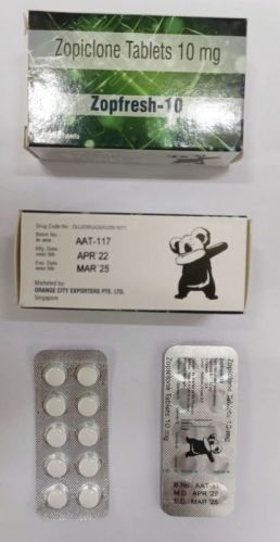 Zopiclone Tablets 10, For HOSPITAL, HOME, CLINIC, Packaging Type : BOX