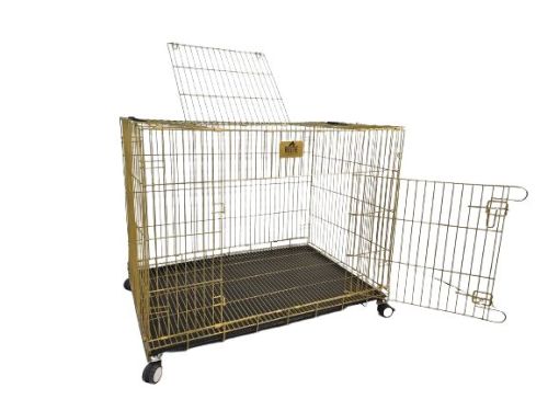 30 Inch Golden Double Door Dog Cage