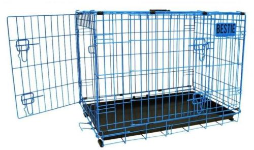 D-Crate 42 Inch Blue Dog Cage