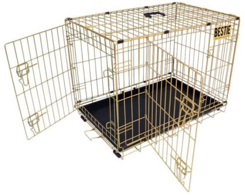 D-Crate 42 Inch Golden Dog Cage