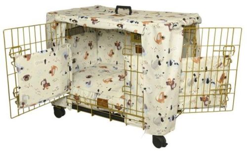 24 Inch PET Combo Creamy Dog Cage