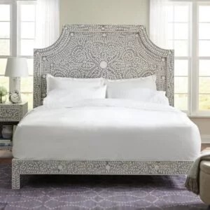 Rectangular Bone Inlay Mehrab Bedhead Headboard, Feature : Durable, Eco-friendly, Fine Finished, Shiney