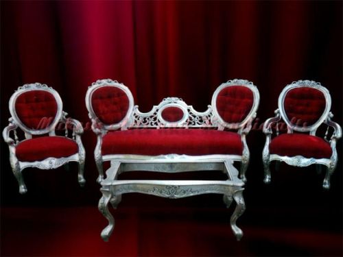 Polished Silver Plated Sofa Set, Style : Royal