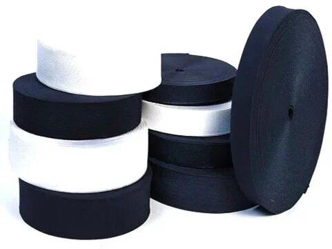 Plain Knitted Elastic Tape, For Garments Use, Technics : Washed, Attractive Pattern