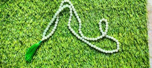 Saini Agate Polished Crystal Green Aventurine Jap Mala, Size : 8mm